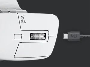 Logitech MX Master 3S Wireless Performance Mouse, 8K DPI, Pale Grey - Thumbnail 14