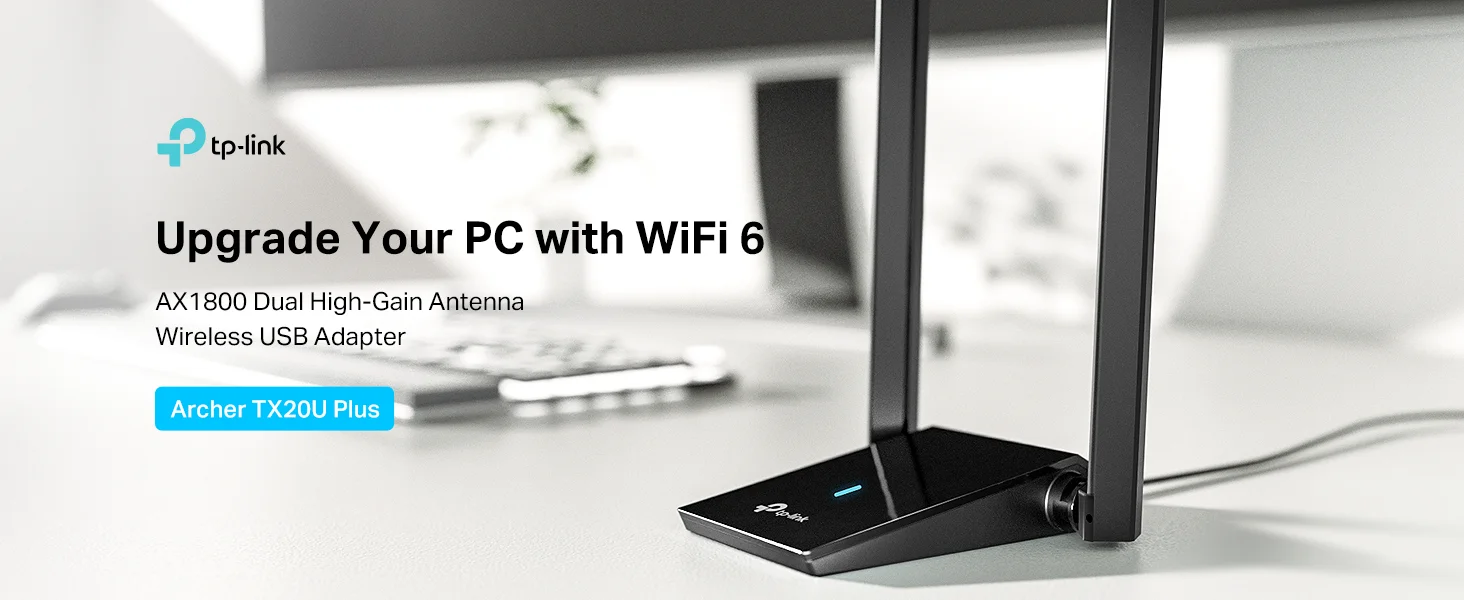جهاز هوائي للانترنت يركب على USB نوع TP-LINK Archer TX20U Plus AX1800 ثنائي النطاق - Image 9