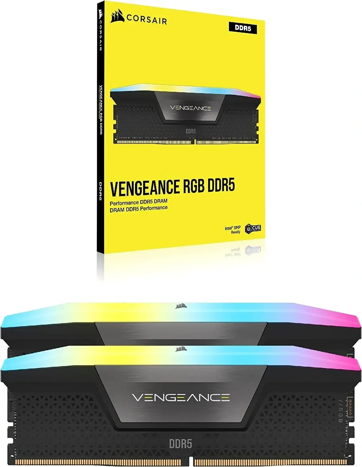 رام Corsair VENGEANCE RGB DDR5 بسعة 64GB (2x32GB) وتردد 5200MHz - Image 3