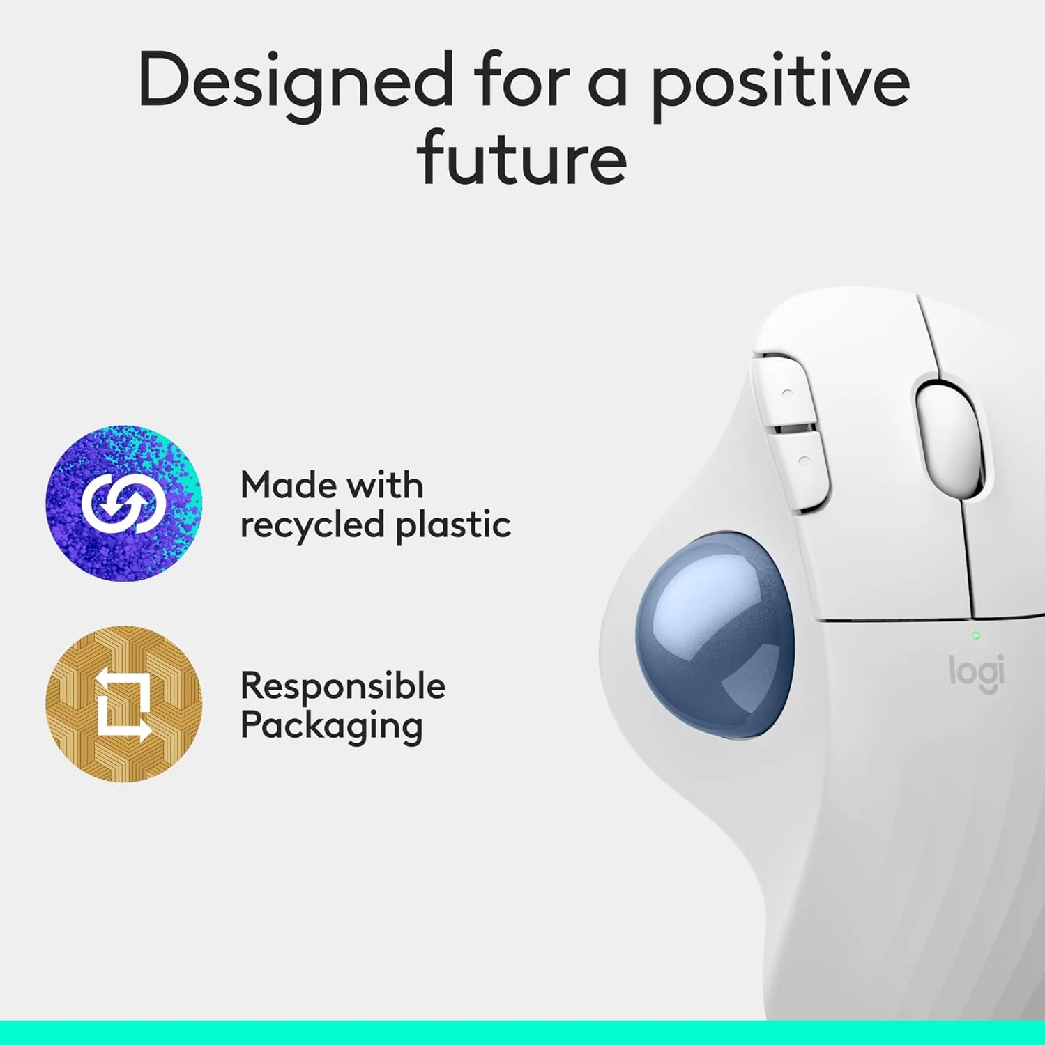 ماوس تتبع كروي مريح Logitech ERGO M575S لاسلكي - Image 2