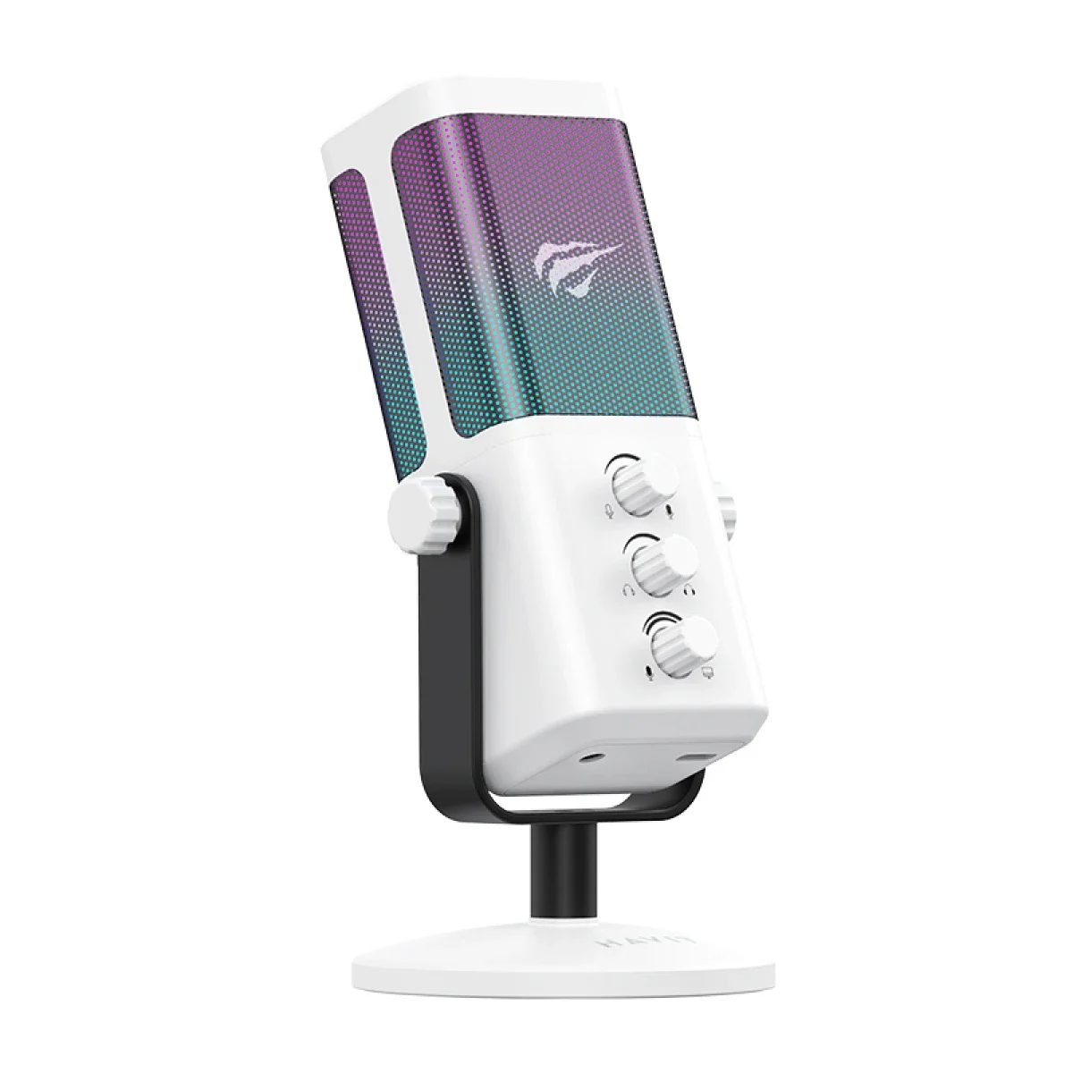 ميكروفون HAVIT GK65 مكثف محمول RGB بمنفذ USB Type-C
