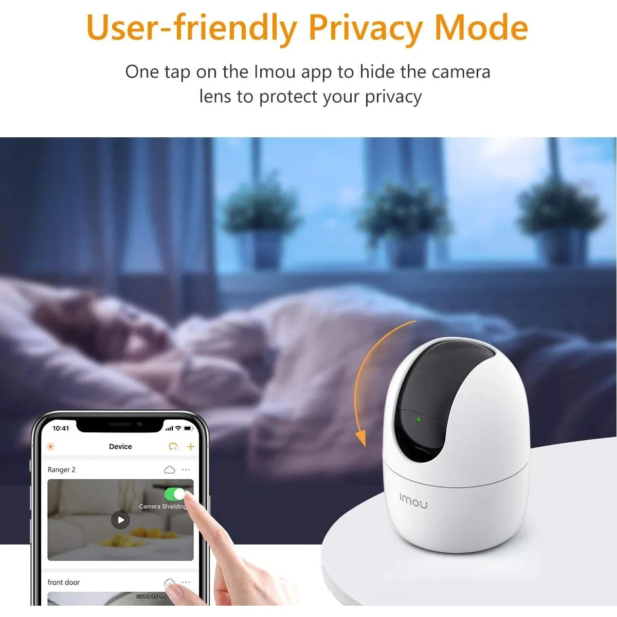كاميرا مراقبة داخلية IMOU Ranger 2 بدقة 5MP و3K مع عرض 360° وWi‑Fi ومحادثة ثنائية الاتجاه واكتشاف الأشخاص - Thumbnail 6