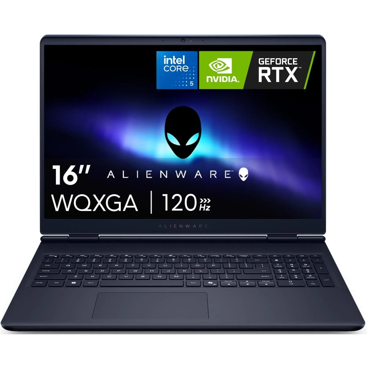 لابتوب ألعاب Dell Alienware 16 Aurora، شاشة 16 إنش QHD+ IPS بتردد 120 هرتز، Core 5 210H، RTX 3050، رام 16GB، SSD 512GB