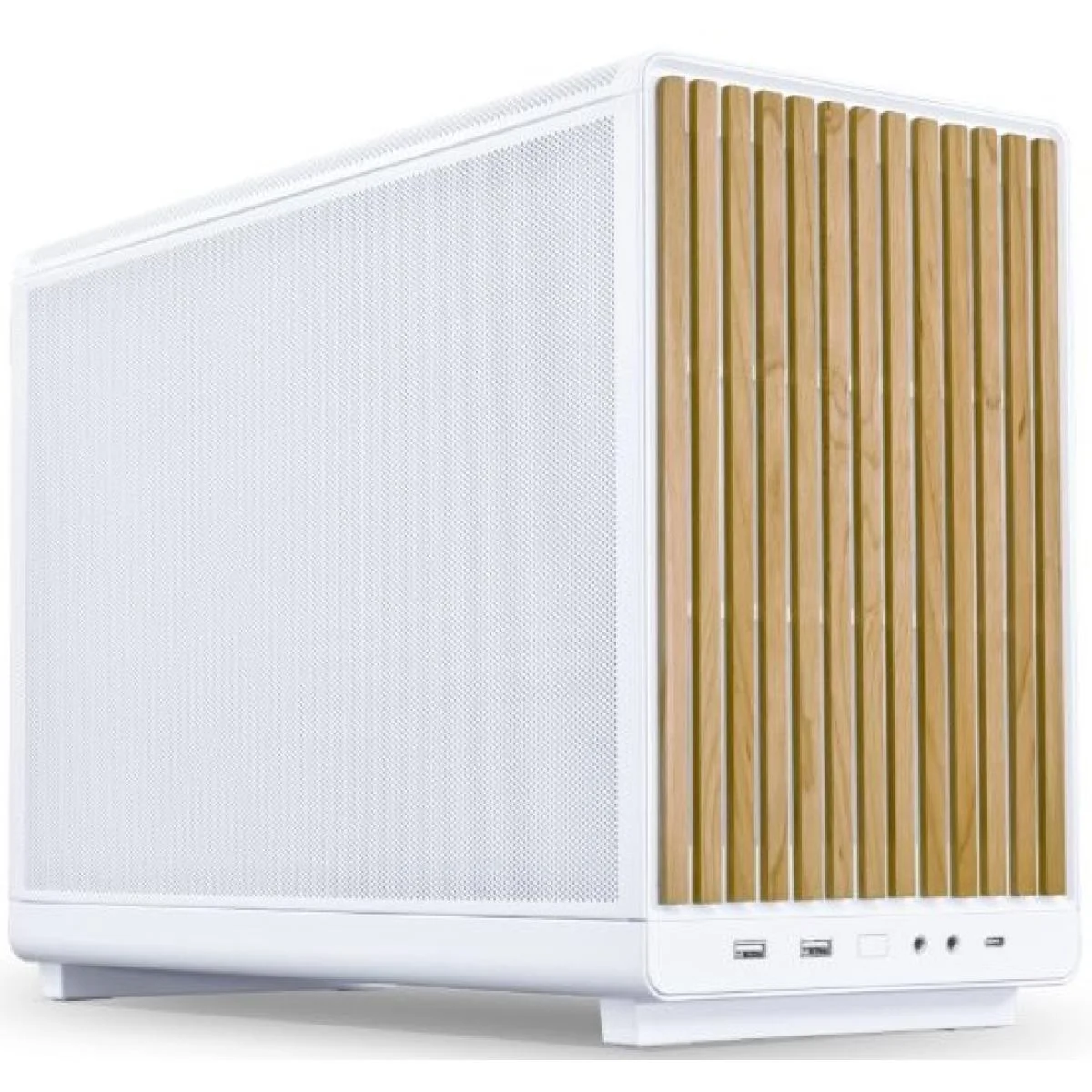 هيكل ألعاب LIAN LI A3-mATX Wood Edition ميني تاور أبيض