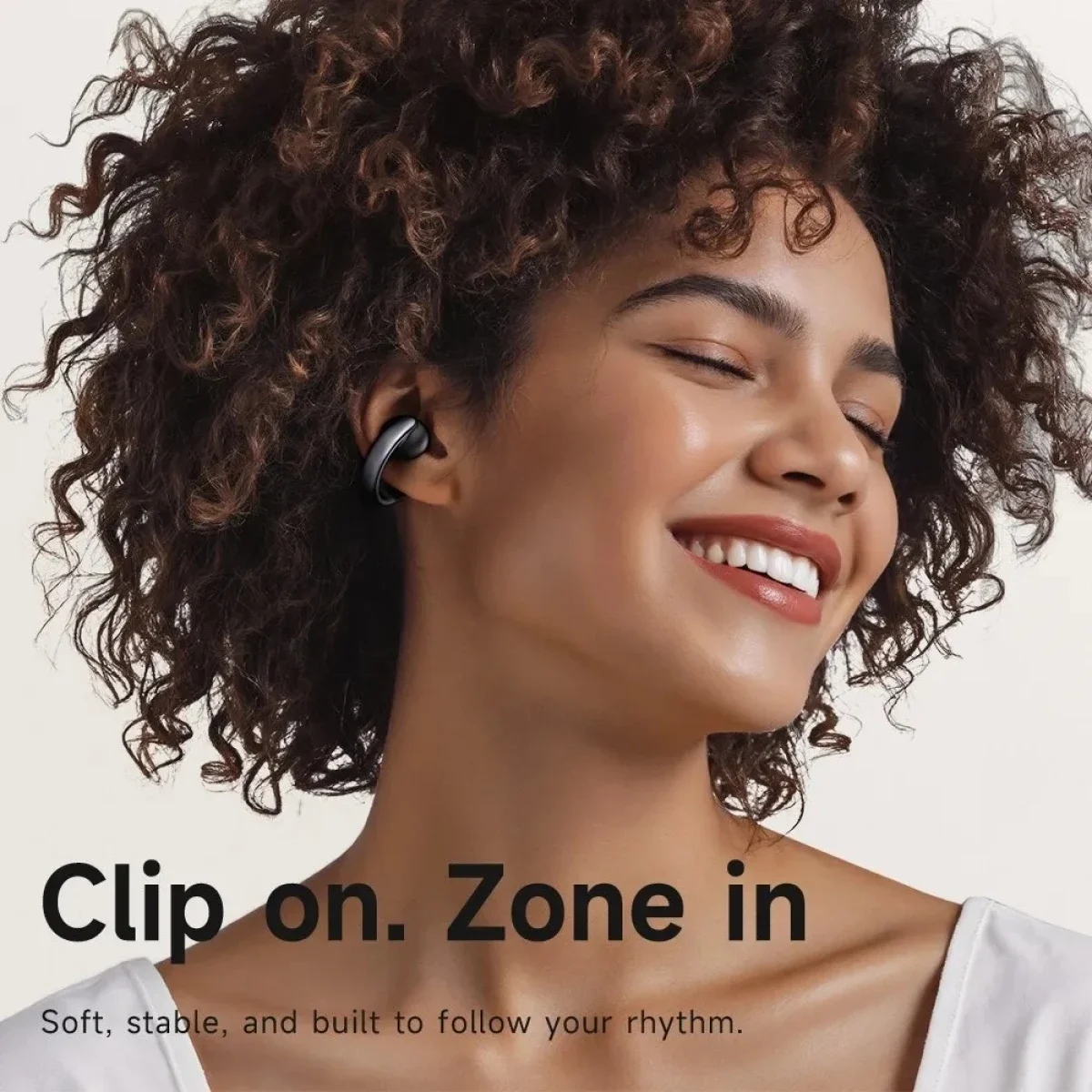 Mcdodo HP-8160 Air O3 Open-Ear Clip-On Earbuds Bluetooth 5.4 Black - Thumbnail 5