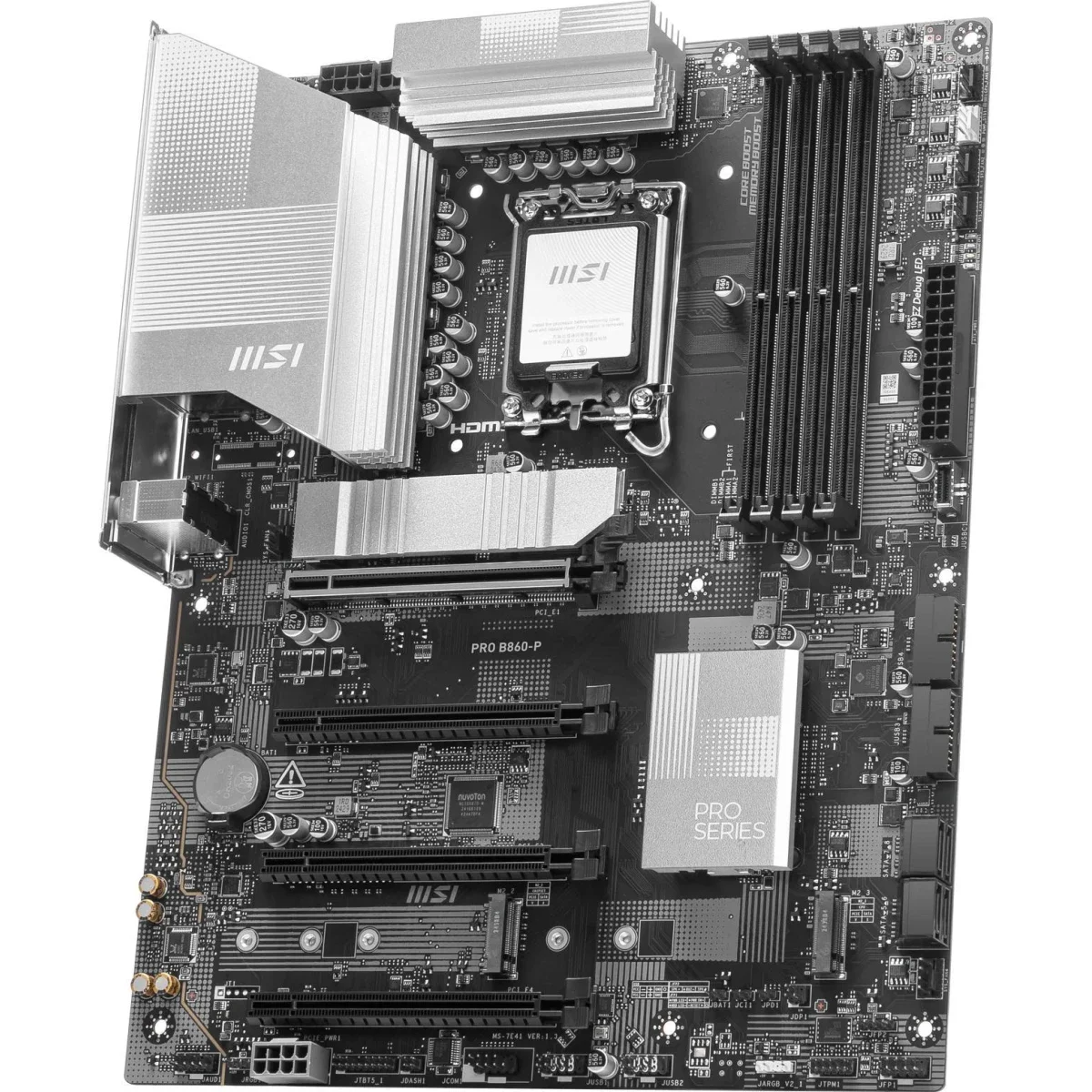 لوحة أم MSI PRO B860-P DDR5 ATX بمقبس LGA 1851 وشريحة Intel B860 و3 منافذ M.2 وPCIe 5.0 - Image 2