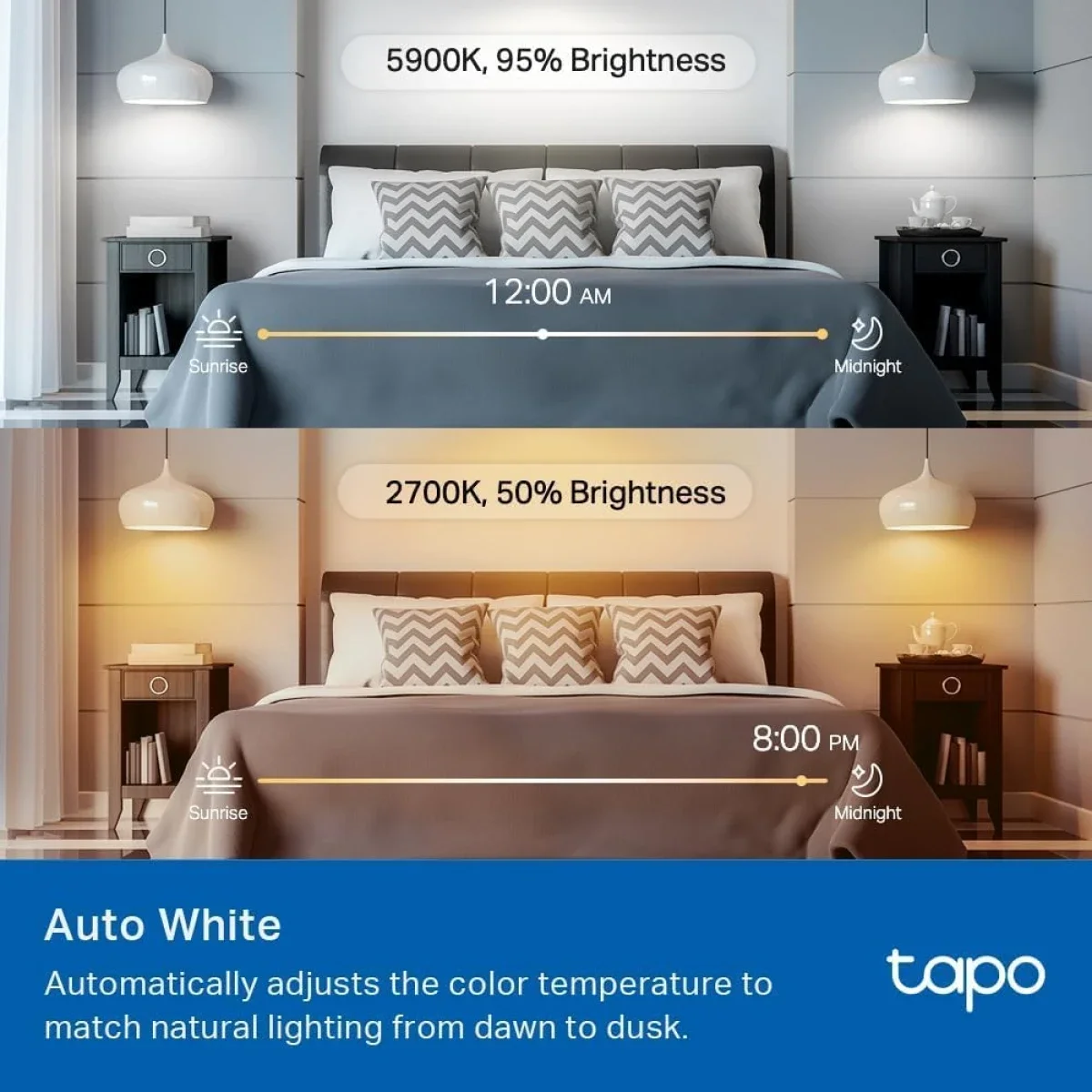 TP-LINK Tapo L535E Smart Wi-Fi Light Bulb 1100 Lumens RGBW Matter Certified - Image 8
