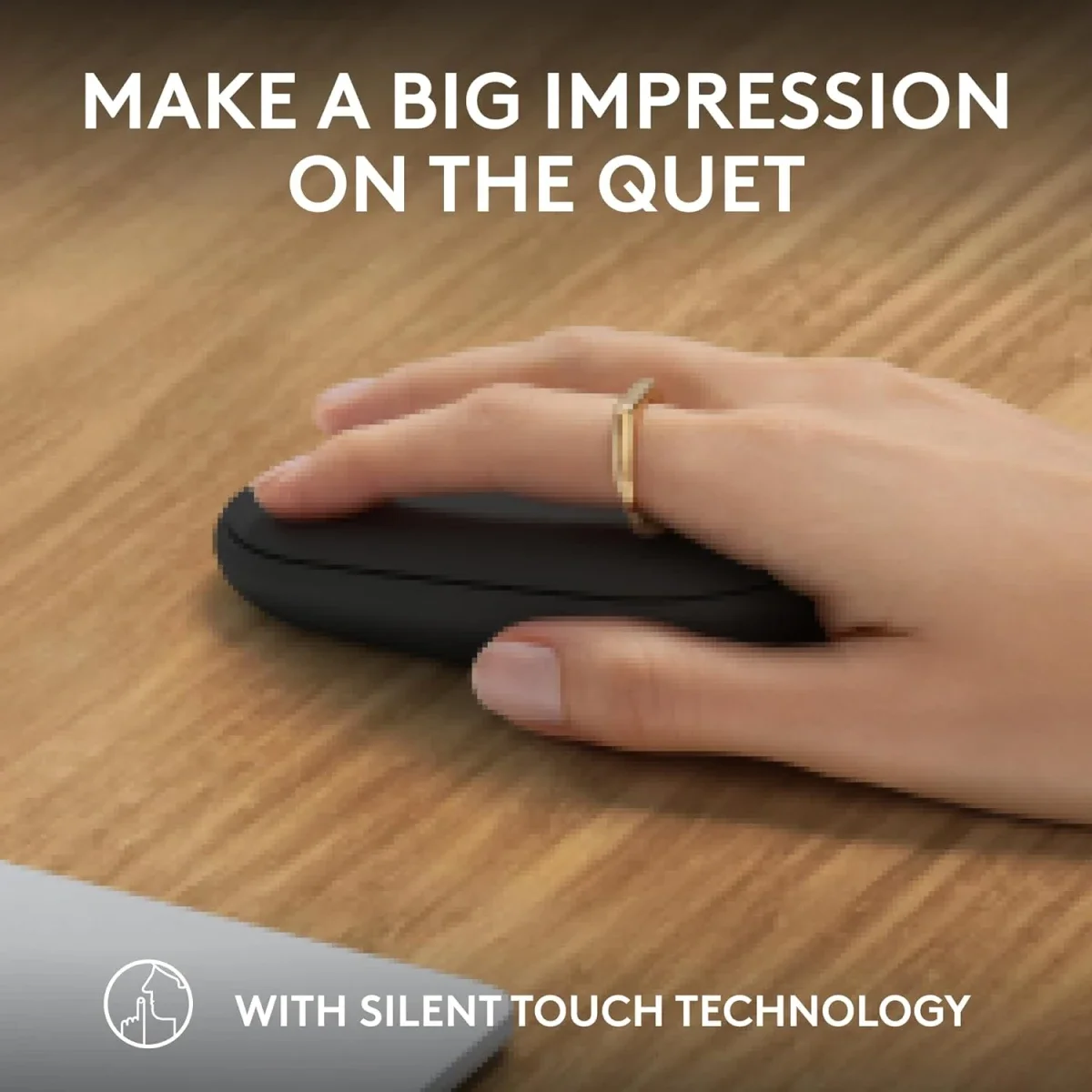 Logitech M350s Pebble 2 Slim Bluetooth Mouse - Black - Thumbnail 5
