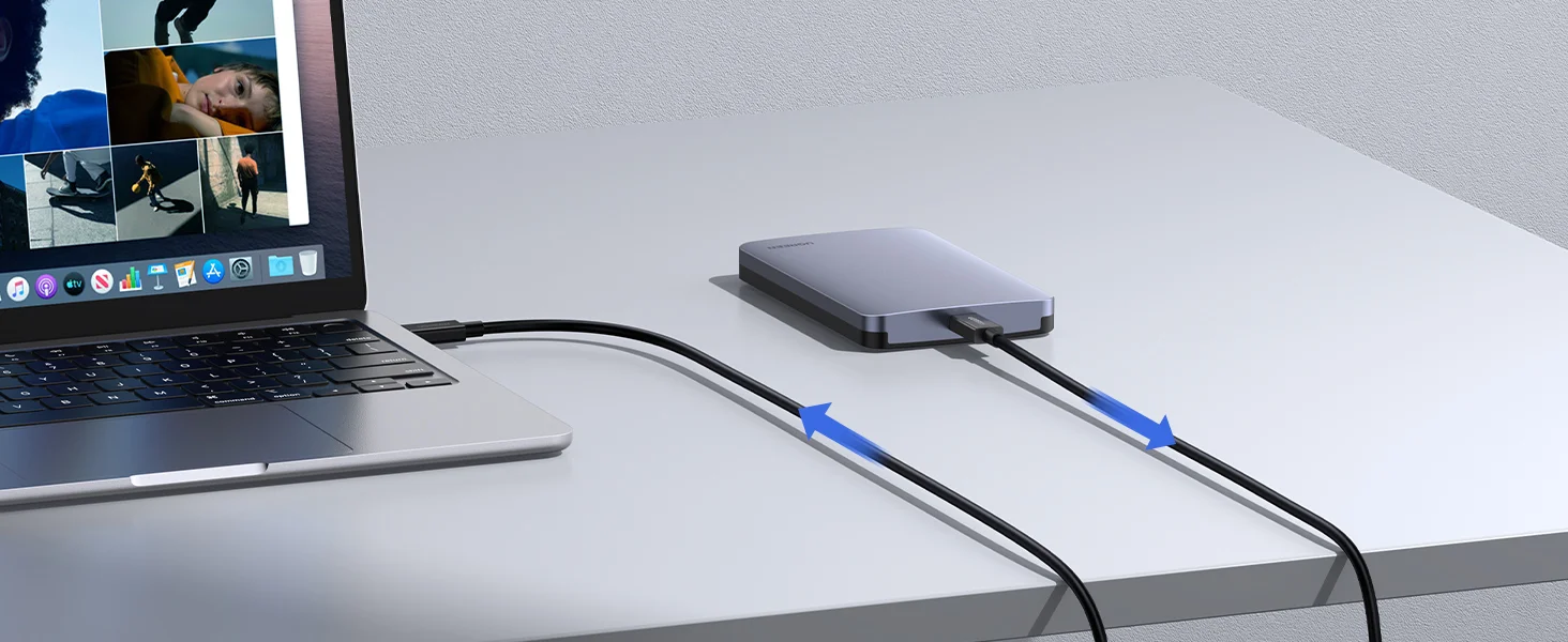 Ugreen Thunderbolt 5 USB-C Cable 240W 80Gbps 1M Black - Image 13
