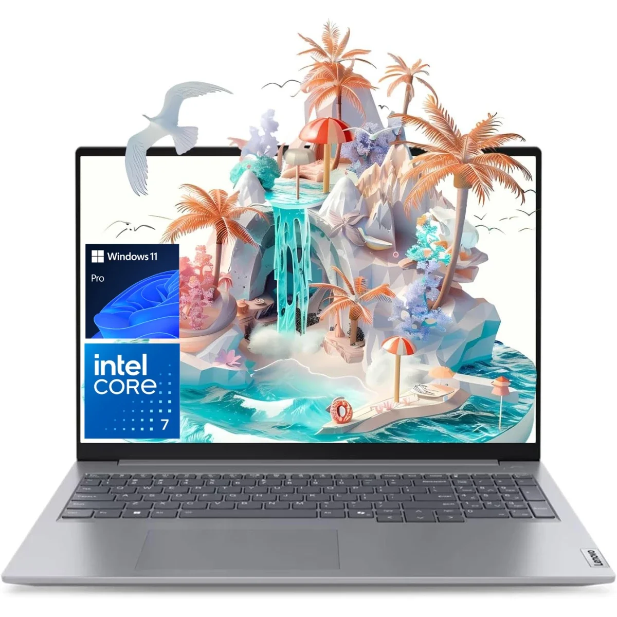 لابتوب Lenovo ThinkBook 16 Gen 8 2025 بمعالج Intel Core 7 240H وذاكره 16GB وتخزين 1TB SSD وشاشه 16.0 انش WUXGA لون Arctic Grey