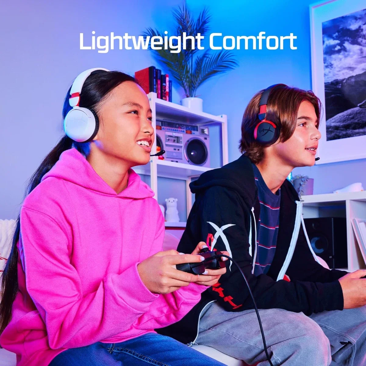 HyperX Cloud Mini Kids Wired Gaming Headset with Flip-to-Mute Mic, Multi-Color - Thumbnail 6