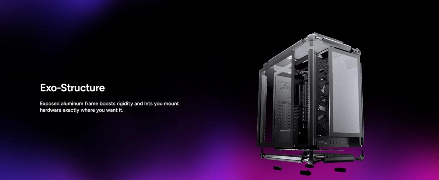 Cooler Master MasterFrame 500 Mesh ATX Mid-Tower PC Case Black - Thumbnail 15