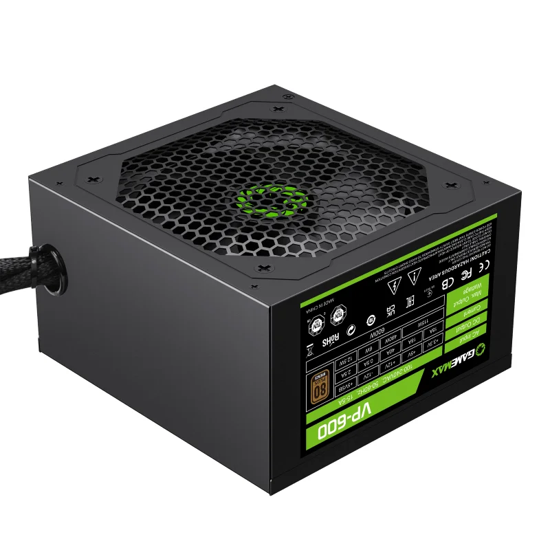 GameMax VP-600 600W 80 PLUS Bronze Power Supply with ECO Mode