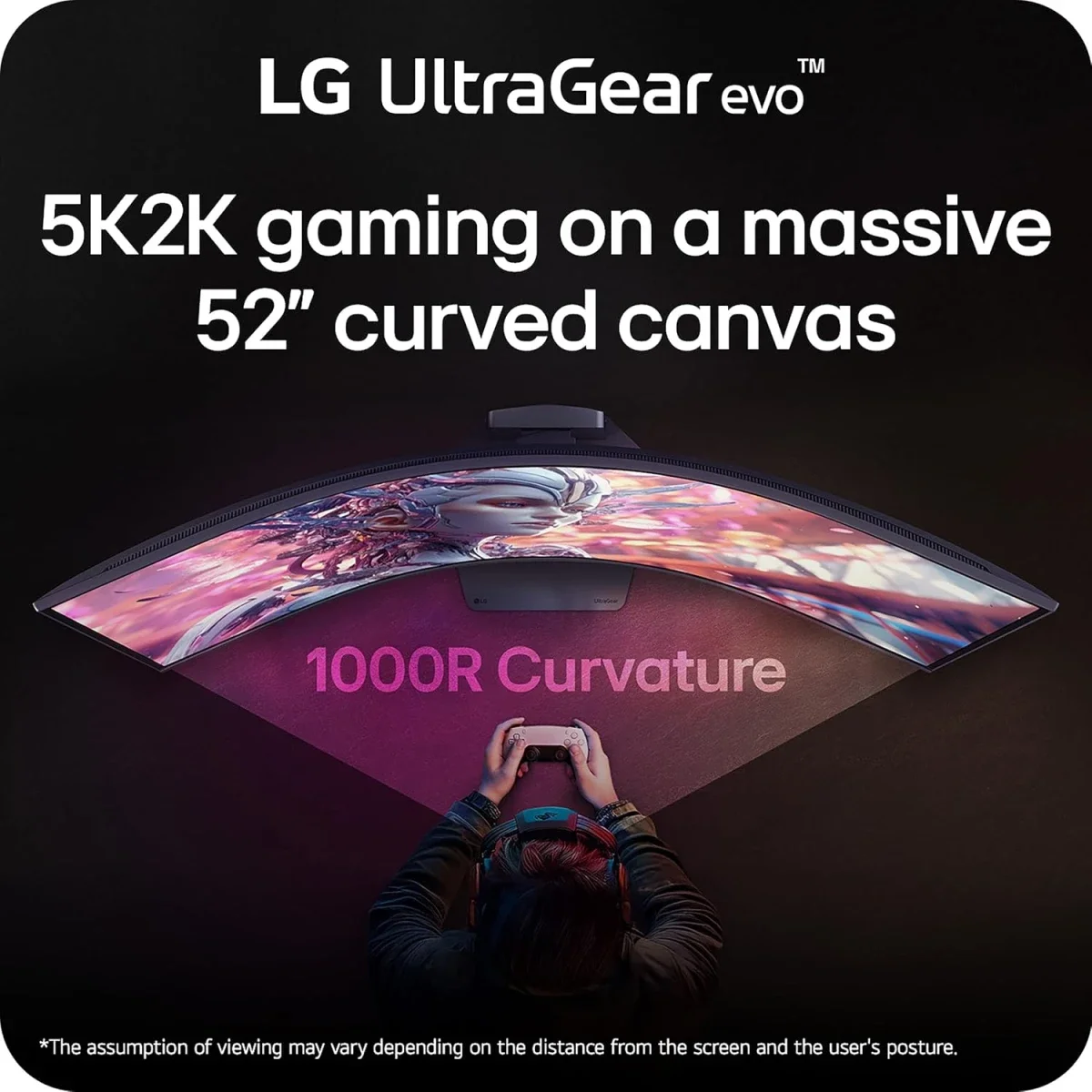 شاشة ألعاب LG 52G930B-B UltraGear evo G9 مقاس 52 إنش 5K بتردد 240 هرتز واستجابة 1 مللي ثانية، منحنية 1000R، FreeSync Premium، DisplayHDR 600، DP 2.1، HDMI 2.1، USB-C بقدرة 90 واط PD، حامل قابل للتعديل - Thumbnail 8