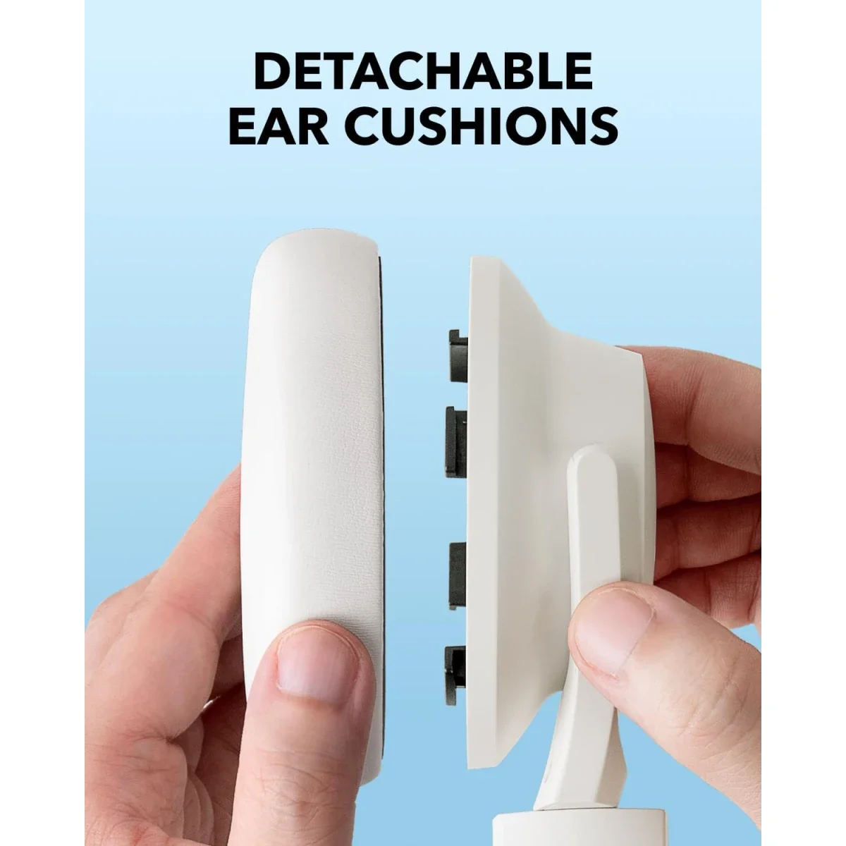 Anker Soundcore Q11i Wireless Over-Ear Bluetooth Headphones, White - Thumbnail 5