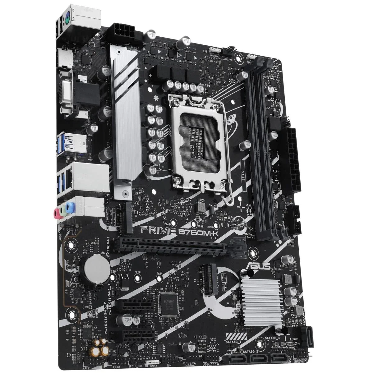Asus PRIME B760M-K Micro-ATX Gaming Motherboard, LGA 1700, DDR5, PCIe 4.0 - Thumbnail 2