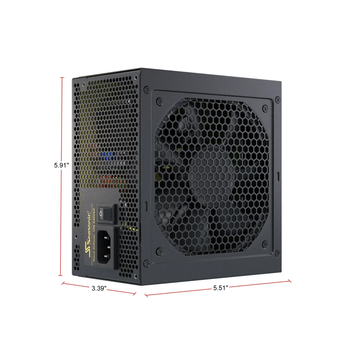 مزود طاقة Seasonic CORE GX-650 بقدرة 650 واط معياري بالكامل 80 Plus Gold - Thumbnail 3