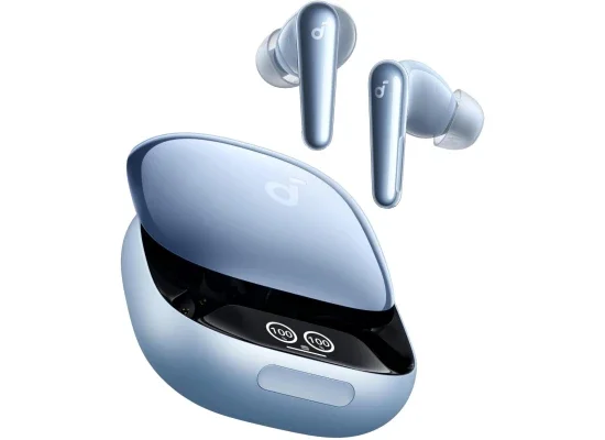 سماعات أذن Anker Soundcore Liberty 4 Pro لاسلكية، إلغاء ضوضاء متكيف بـ7 مستشعرات، شحن أسرع 2×، صوت Hi-Fi ومكالمات بالذكاء الاصطناعي مع 6 ميكروفونات - أزرق - Thumbnail 7