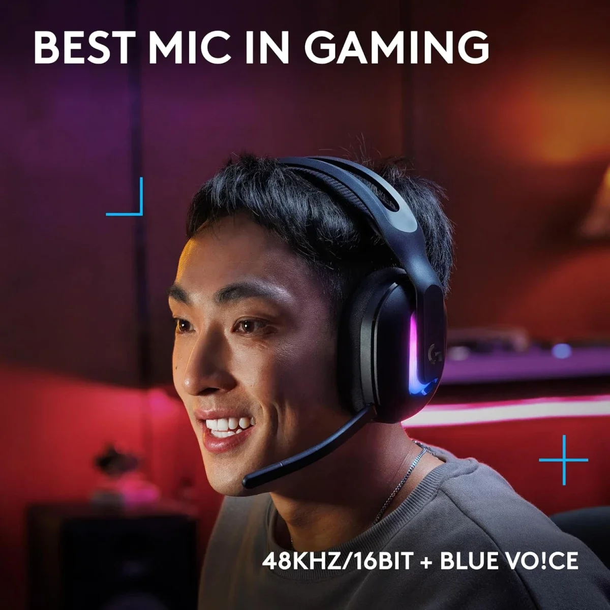 سماعة ألعاب Logitech G522 لاسلكية LIGHTSPEED مع RGB، أسود - Image 3