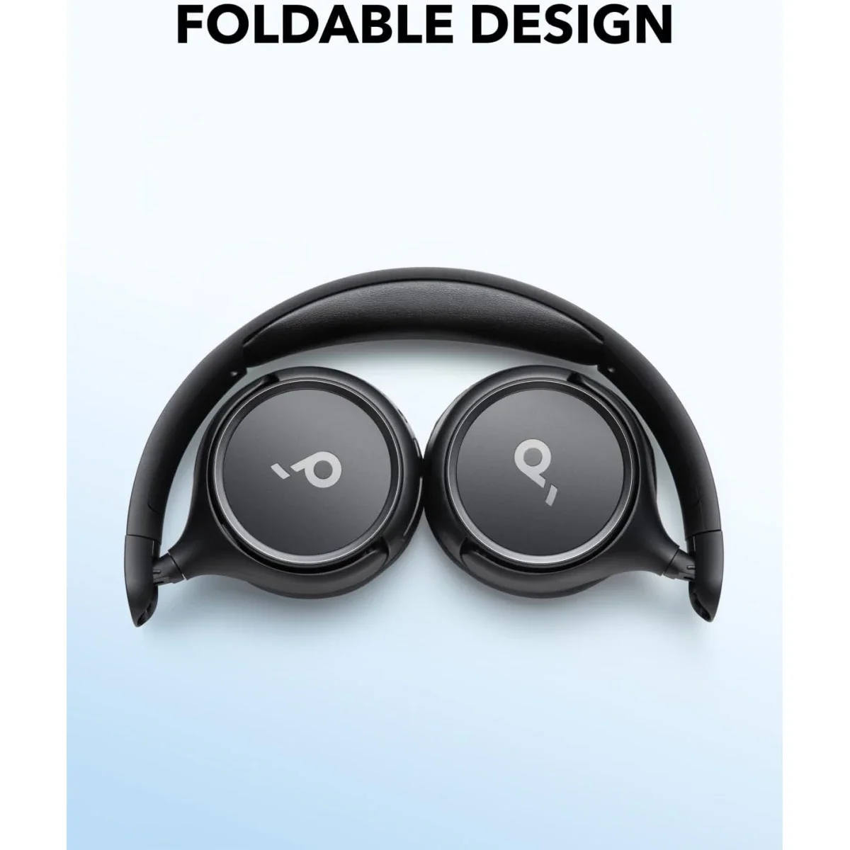 Anker Soundcore H30i Wireless On-Ear Headphones, Bluetooth 5.3, 70H Playtime, Black - Thumbnail 6