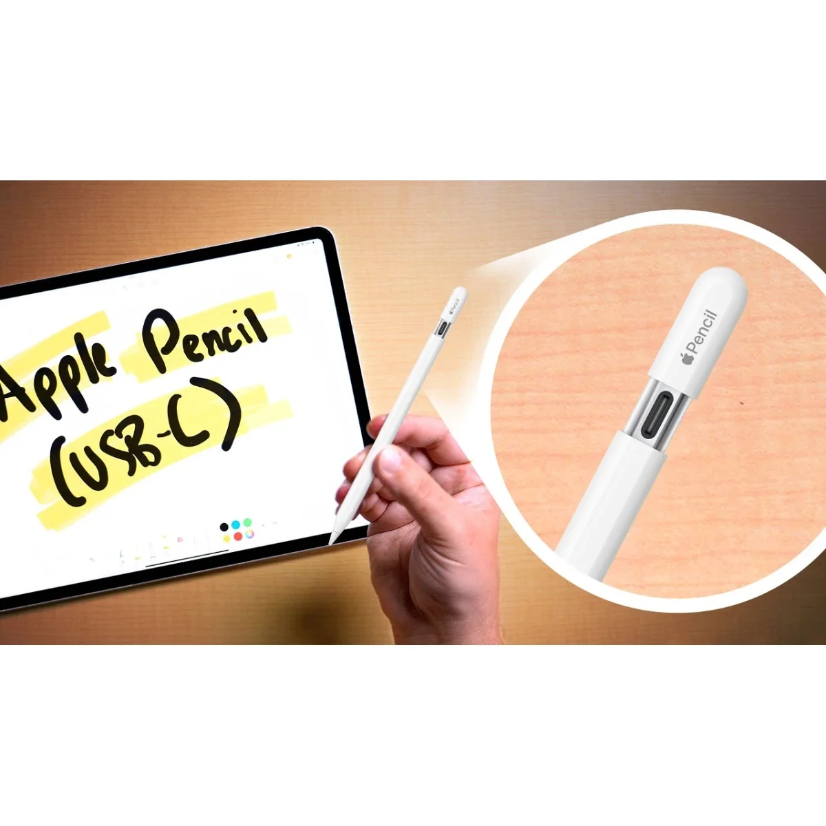 قلم Apple Pencil (USB-C) بحساسية الإمالة والتثبيت المغناطيسي - Thumbnail 4