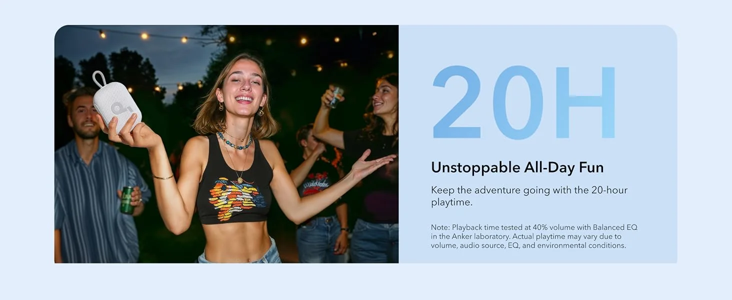 سماعة بلوتوث Anker Soundcore Select 4 Go بقدرة 5 واط أسود وذهبي - Image 12