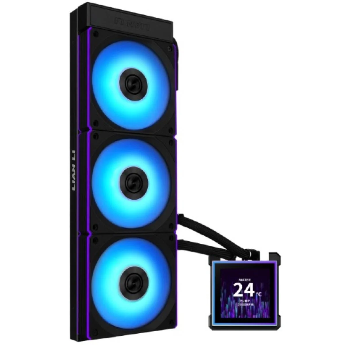 مبرد سائل للمعالج LIAN LI HydroShift II LCD-S 360 أسود ARGB