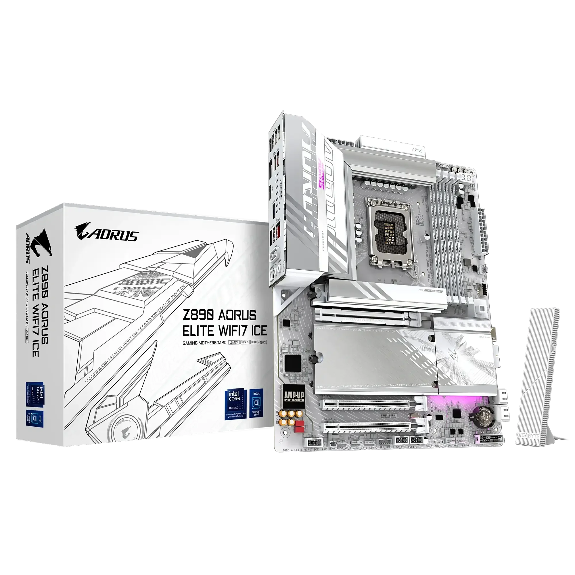GIGABYTE Z890 AORUS ELITE ICE Wi-Fi 7 Bluetooth DDR5 Motherboard - Thumbnail 5
