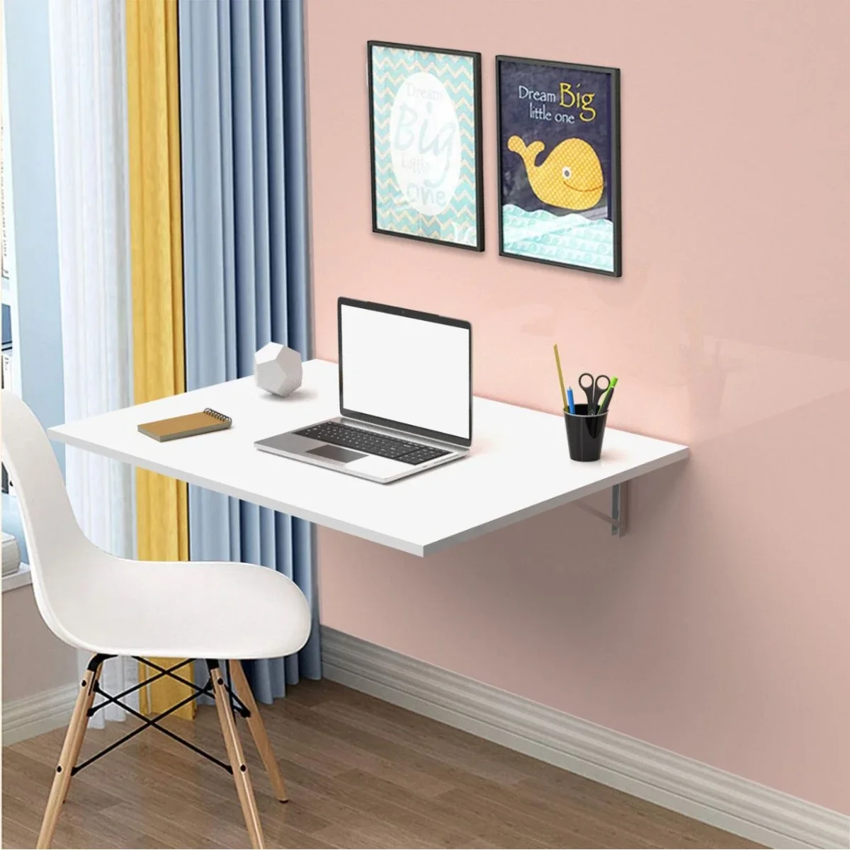 Tic Top Wall-Mounted Drop-Down Table 60 x 80 cm - Thumbnail 2