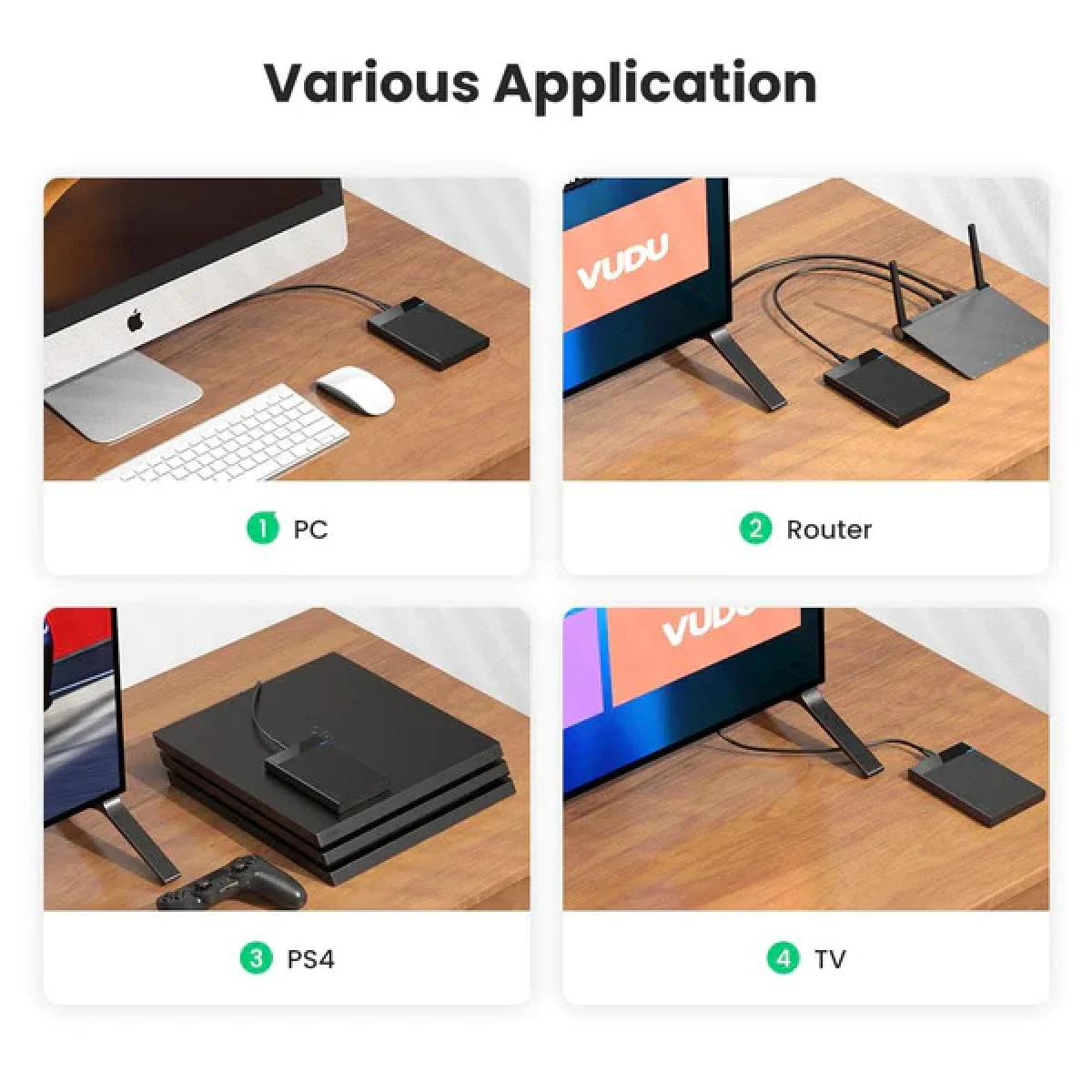 حافظة قرص صلب Ugreen USB 3.0 إلى SATA III مقاس 2.5 إنش - Thumbnail 6