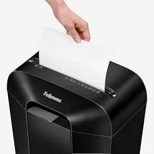 آلة تقطيع الورق Fellowes Powershred LX50 بقص متقاطع 9 ورقات، P-4، سعة 4.4 جالون - Image 13