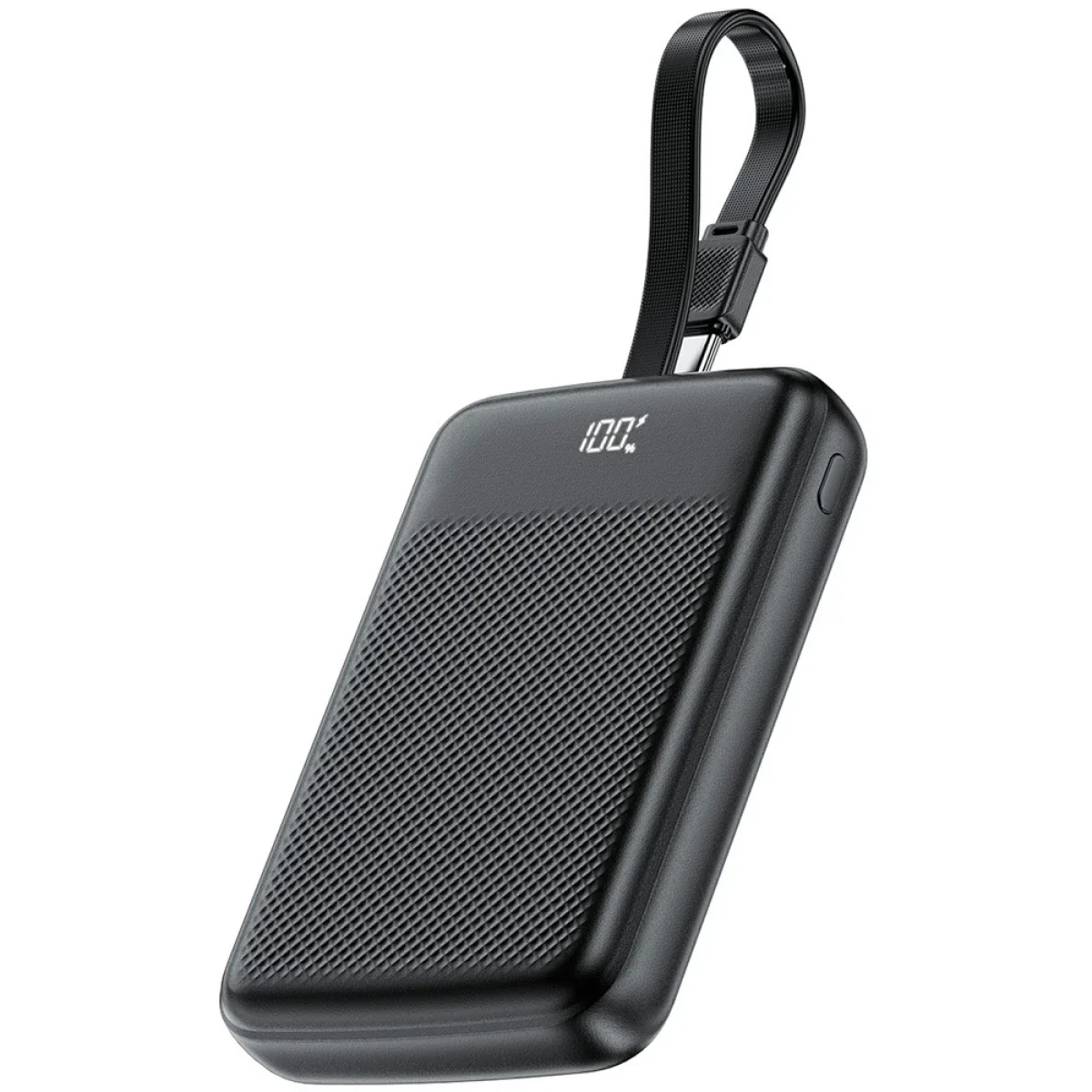 باور بانك ACEFAST M13 بسعة 10000 مللي أمبير وقدرة 22.5 واط مع شحن PD سريع وكابل USB-C مدمج - أسود - Image 3