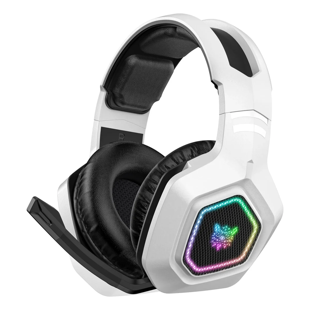 ONIKUMA B100 Tri-Mode Wireless Gaming Headset with Noise-Cancelling Mic, White - Image 3