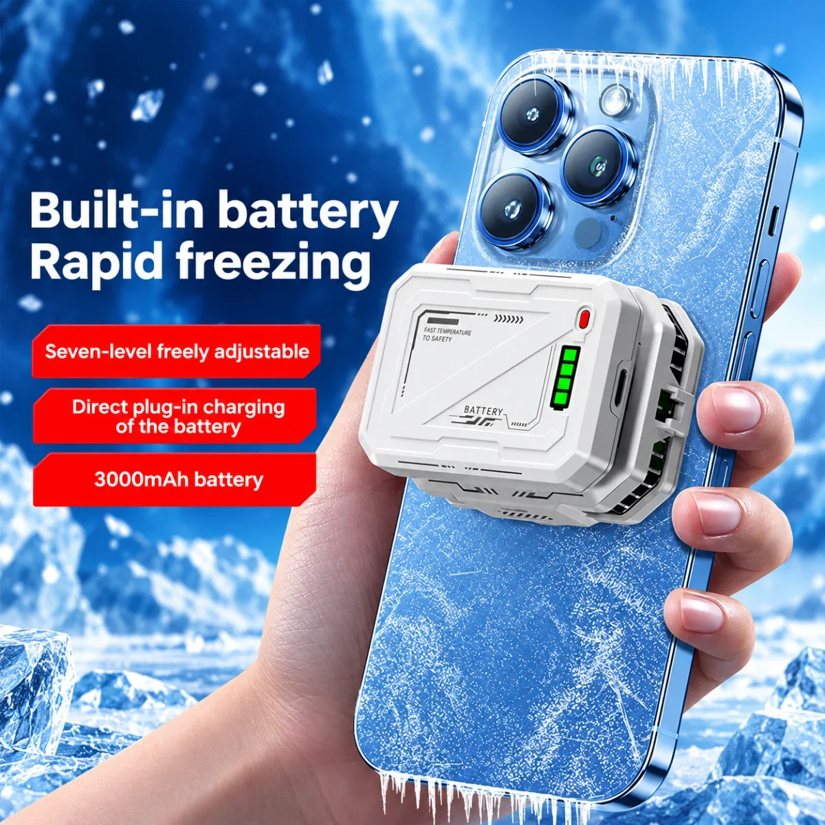 مبرد قابل للفصل Coteci GA-022 إصدار الشحن، أبيض - Image 3