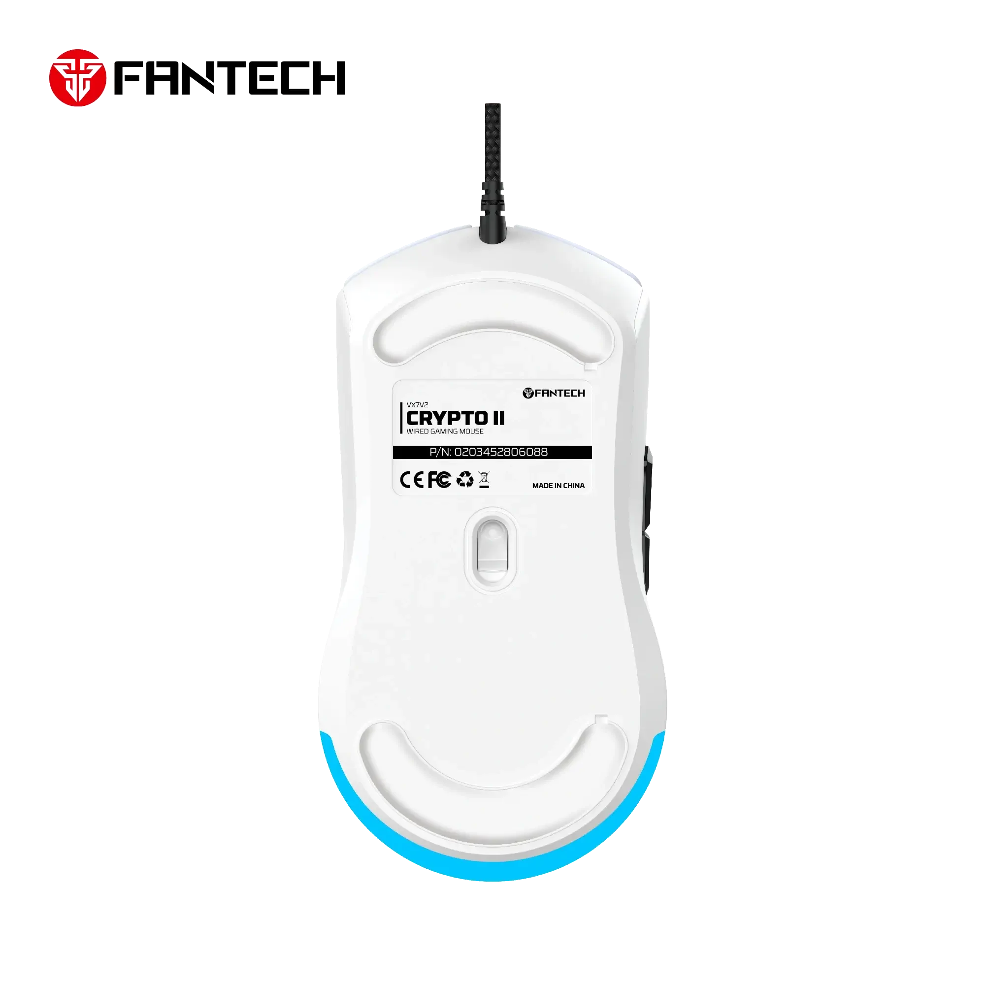 ماوس ألعاب Fantech Crypto II VX7V2 سلكي أبيض - Image 4