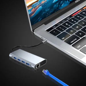 موزع USB-C SZPACMATE 11 في 1 مع 4K HDMI وVGA وPD وإيثرنت وقارئ بطاقات - Image 13