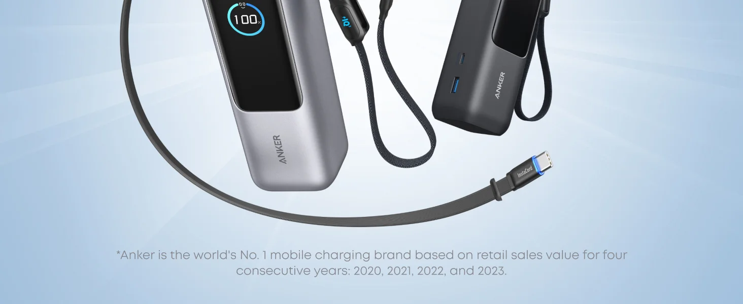 Anker Zolo A1695 25,000mAh 165W Power Bank with Built-In Cables - Thumbnail 7