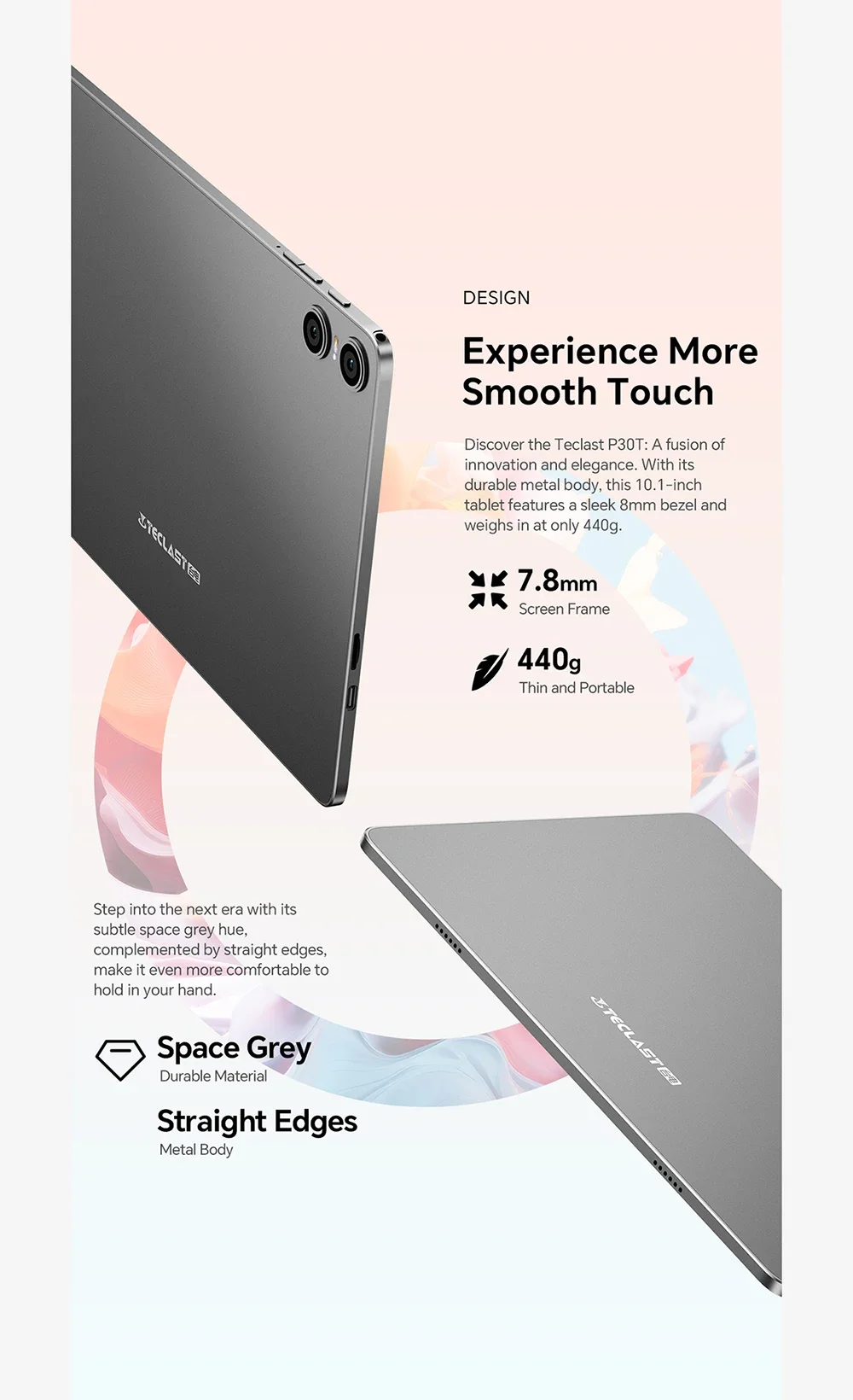 TECLAST P30T (2025) 10.1-Inch IPS 90Hz Android 14 Wi-Fi Tablet, 128GB, 4GB RAM, Grey - Thumbnail 13