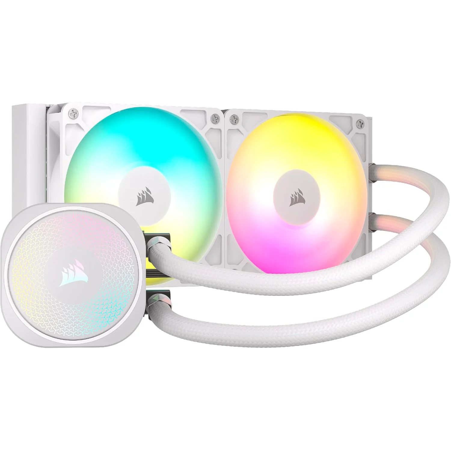 مبرد معالج سائل Corsair Nautilus 240 RS ARGB مقاس 240 مم أبيض CW-9060094-WW
