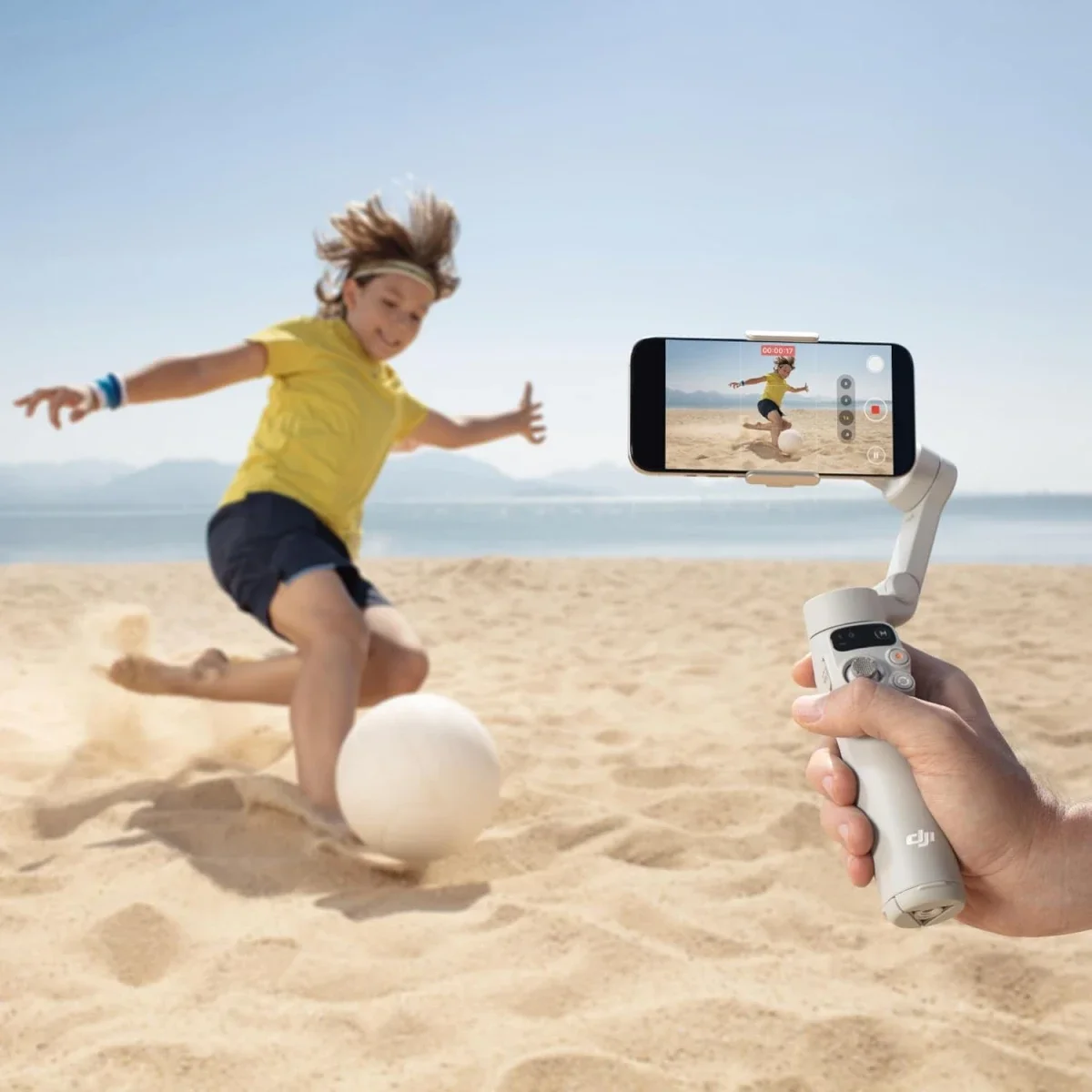 مثبت هاتف DJI Osmo Mobile 7 ثلاثي المحاور مع حامل ثلاثي مدمج - Thumbnail 10