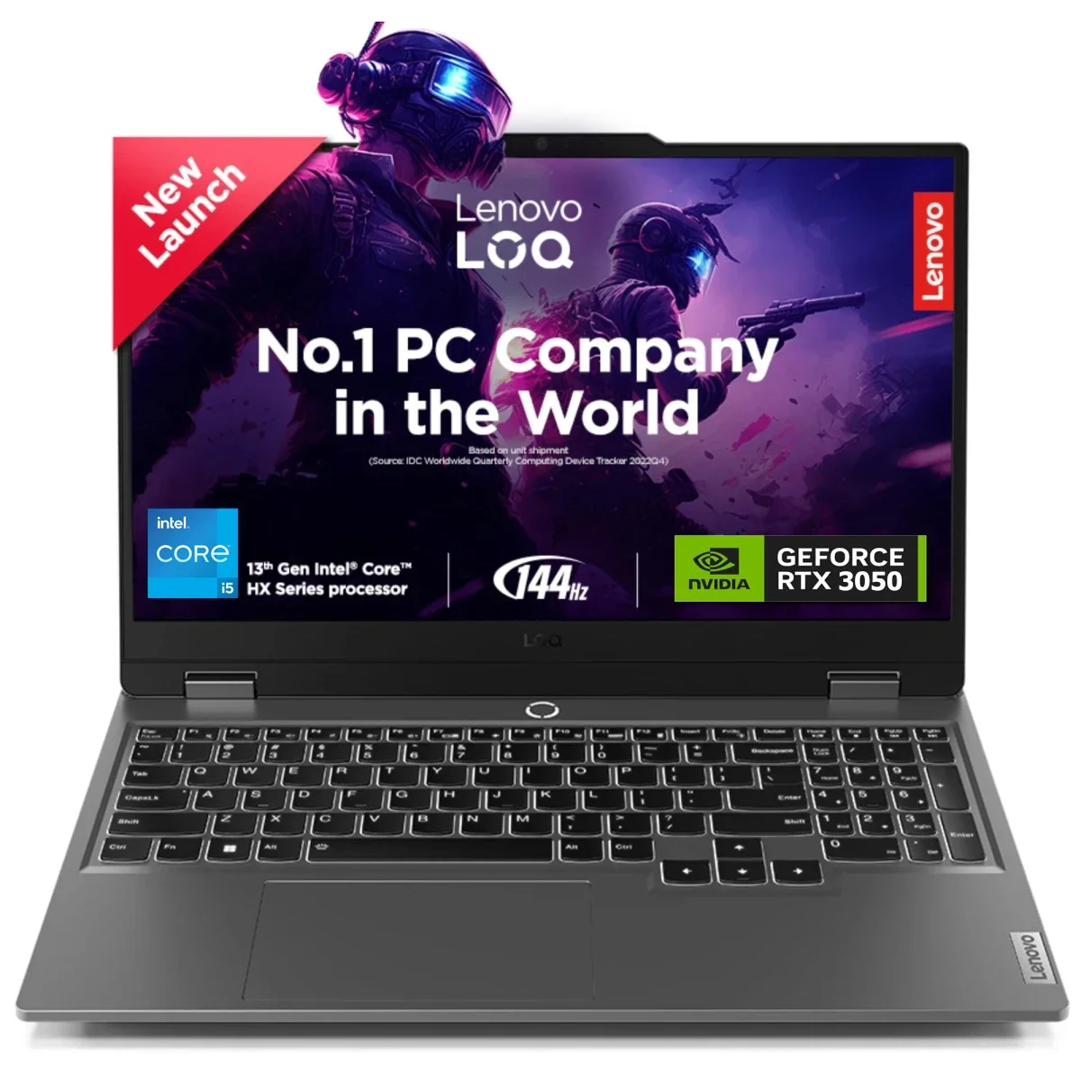 Lenovo LOQ 15IRX9 Gaming Laptop, 13th Gen Intel Core i5-13450HX, RTX 3050 6GB, 15.6-Inch FHD IPS 144Hz, Luna Grey