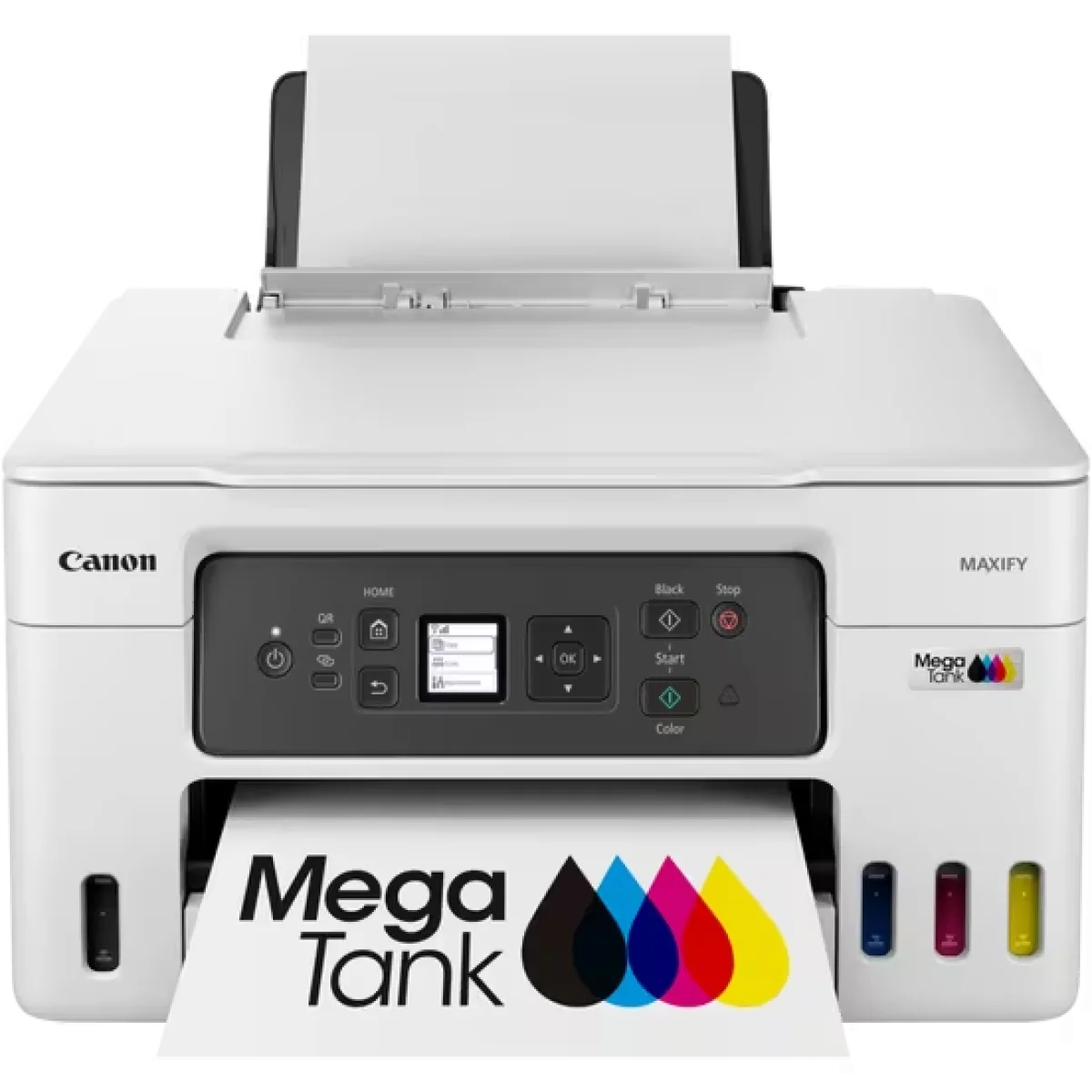 طابعة Canon MAXIFY GX3040 لاسلكية 3 في 1 بخزان حبر قابل لإعادة التعبئة - أبيض - Thumbnail 6