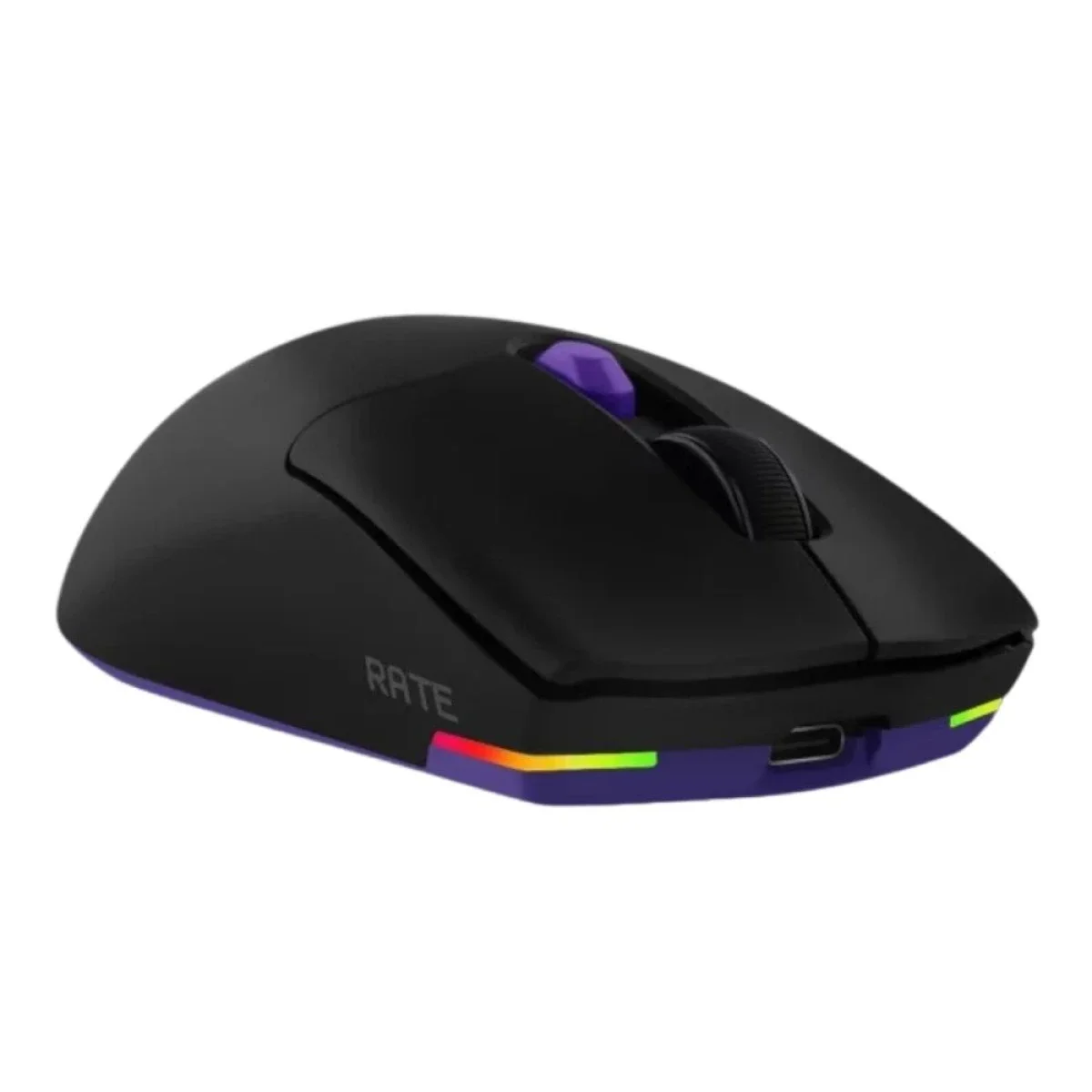 ماوس ألعاب لاسلكي Proove Gaming Rate Special Edition ثلاثي الاتصال 12000 DPI أسود/بنفسجي (CMRTWRS03001) - Thumbnail 4