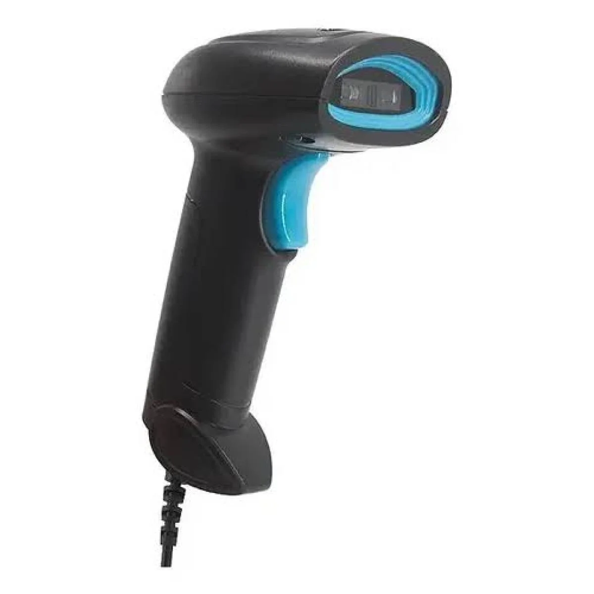 قارئ باركود GF-6501S يدوي 1D/2D USB سريع لرموز QR وData Matrix، توصيل وتشغيل واستشعار تلقائي، أسود