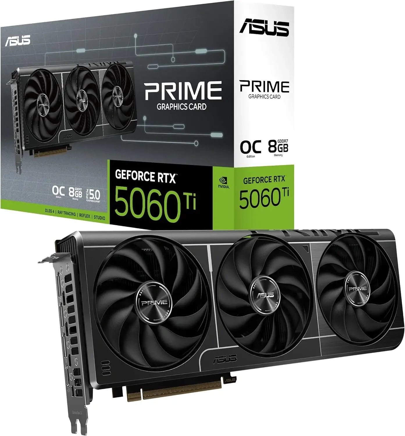 كرت شاشة Asus Prime GeForce RTX 5060 Ti 8GB GDDR7 OC Edition - Image 1