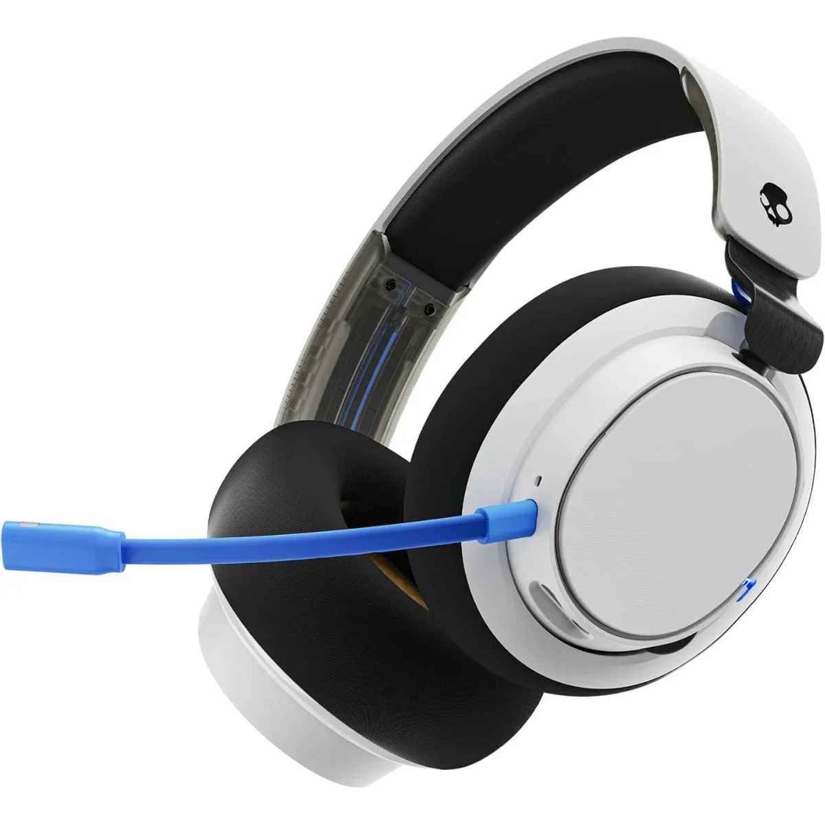 Skullcandy SLYR Pro Wireless Multi-Platform Gaming Headset with Bluetooth, 24-Hour Battery, White/Blue