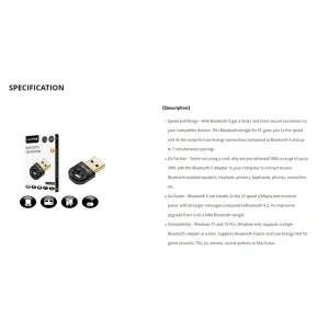 محول بلوتوث HAING HI-0501-UBT بإصدار 5.0 ومنفذ USB - Thumbnail 5