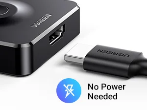 Ugreen 50966 Bi-Directional HDMI Switch 2 In 1 Out, 4K@60Hz UHD 3D HDR - Black - Thumbnail 11