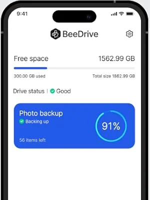 قرص SSD خارجي محمول Synology BeeDrive سعة 4 TB بمنفذ USB-C وواجهة USB 3.2 Gen 2 لون أسود - Image 16