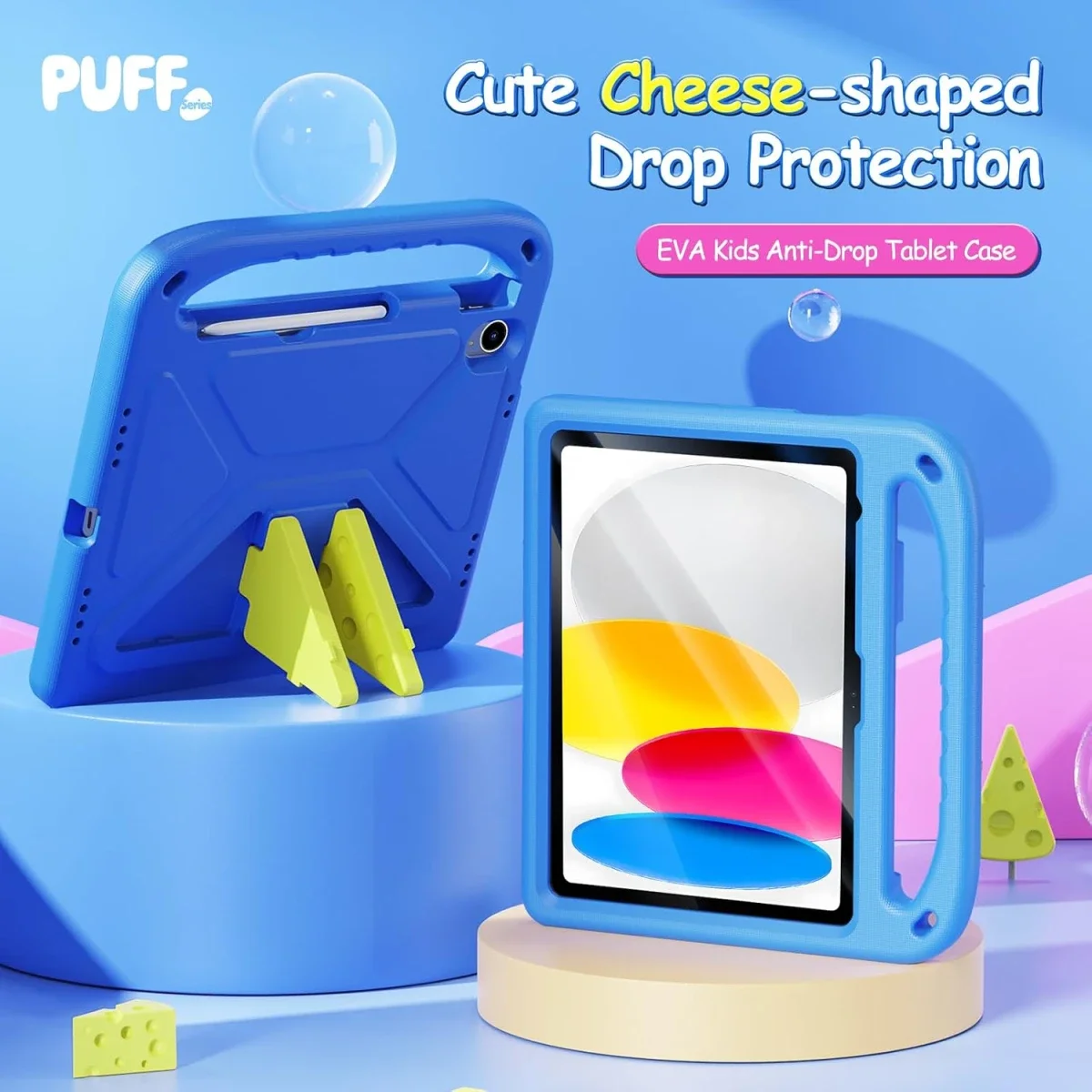 DUX DUCIS Puff Series Kids Case for Apple iPad 10 (2022)/11 (2025) - Blue - Image 7